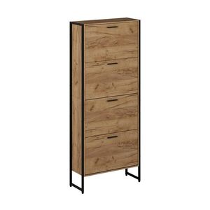 Vicco BOTNÍK NA BOTY Folda Dub Goldkraft/černá 63 x 152.5 cm se 4 výklopnými přihrádkami obraz