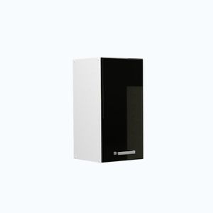Vicco UNIVERZÁLNÍ NÁSTĚNNÁ SKŘÍŇKA R-Line Černý vysoký lesk 30 cm s dvířky obraz