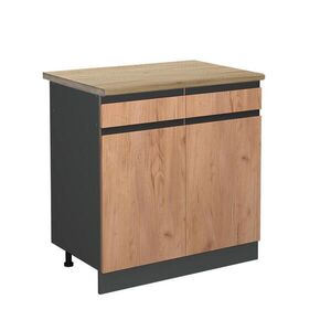 Vicco SPODNÍ SKŘÍŇKA KUCHYŇSKÉ LINKY R-Line Zlatý mocný dub 80 cm , PD Dub obraz