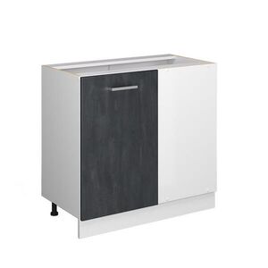Vicco ROHOVÁ SKŘÍŇKA R-Line Černý beton 86 cm bez pracovní desky obraz