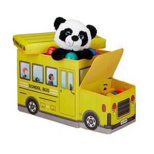 Relaxdays DĚTSKÝ úložný box - auto obraz