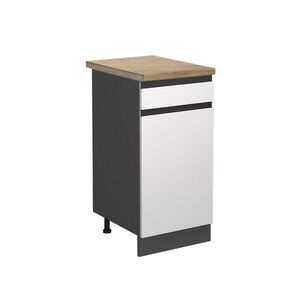 Vicco SPODNÍ SKŘÍŇKA KUCHYŇSKÉ LINKY R-Line Bílá 40 cm , PD Dub obraz