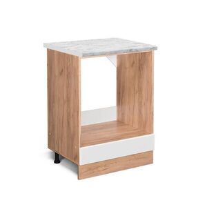 Vicco SKŘÍŇKA NA VESTAVĚNOU TROUBU R-Line Bílá vysoký lesk 60 cm PD Mramor obraz