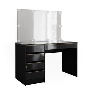 Vicco SADA TOALETNÍCH STOLKŮ Sherry Černá/zlatá 120 cm s osvětlením LED obraz