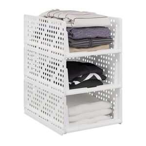 Relaxdays ORGANIZÉR Bílá 3-ks plast velikost M obraz