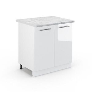 Vicco SKŘÍŇKA POD DŘEZ Fame-Line Bílá vysoký lesk 80 cm , PD Mramor obraz
