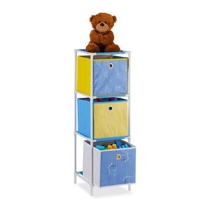 Relaxdays REGÁL vícebarevný dinosaurus 3-boxy 89 cm obraz