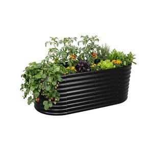 Relaxdays ZÁHON Černý kovový vyvýšený půlkruhový 160 cm obraz