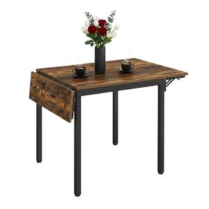 Relaxdays STŮL Vintage hnědý skládací 120 cm obraz