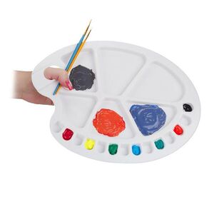 Relaxdays PALETA bílá plast 20 přihrádek 34x25 cm obraz
