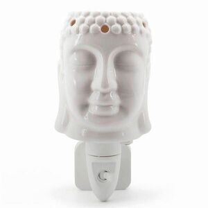 AROMALAMPA Bílá keramika Buddha elektrická 15 W obraz