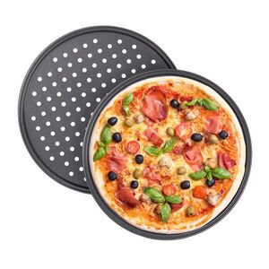 Relaxdays PIZZAPLECH šedý 2dílný-set nepřilnavý 32 cm obraz