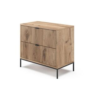 Vicco NOČNÍ STOLEK Eliza Dub Viking 66 x 60 cm se 2 zásuvkami obraz