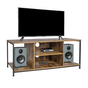 Relaxdays TV-SKŘÍŇKA Hnědá černá 120 cm obraz