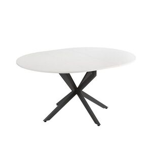 Vicco JÍDELNÍ STŮL Loyd, Bílá/Černá, 120 x 76.5 cm Rozšiřitelný obraz