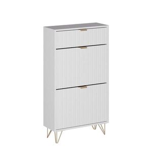 Vicco SKŘÍŇ NA BOTY Helge Bílá 60 x 107.5 cm 2 přihrádky obraz