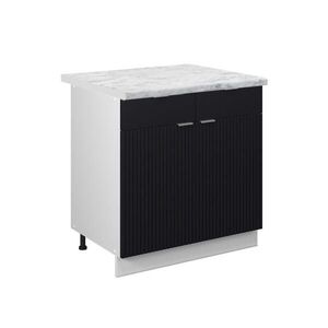 Vicco SPODNÍ SKŘÍŇKA KUCHYŇSKÉ LINKY Fame-Line Černý pruhovaný 80 cm , PD Mramor obraz