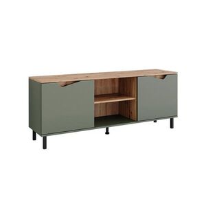 Vicco NÍZKÝ NÁBYTEK POD TELEVIZI Marelle Zelená/umělecká 150 x 60 cm se 2 dveřmi obraz