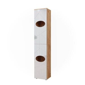 Vicco VANITY UNIT Irma Bílý vysoký lesk/zlatý dub power 37.2 x 192 cm obraz