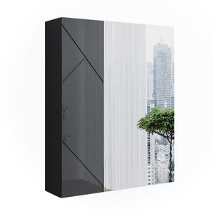 Vicco KOUPELNOVÁ ZRCADLOVÁ SKŘÍŇKA Irma Antracit vysoký lesk/antracit 60 x 75 cm obraz