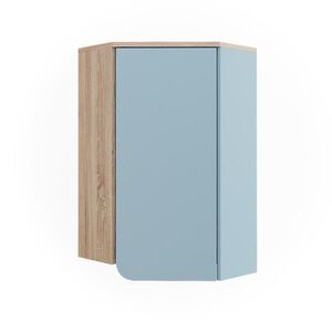 Vicco KOUPELNOVÁ SKŘÍŇKA Karen Sonoma/modrá 42.4 x 75 cm s dveřmi a otevřenými přihrádkami obraz
