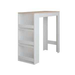 Vicco BAROVÝ STŮL Repose Bílá/Sonoma 45 x 110 cm obraz