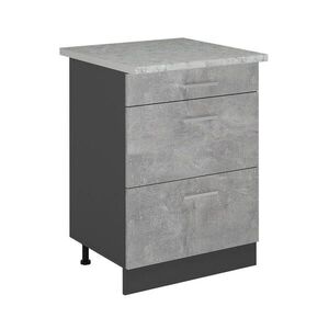 Vicco SPODNÍ SKŘÍŇKA KUCHYŇSKÉ LINKY R-Line Beton 60 cm se zásuvkami, AP mramor obraz