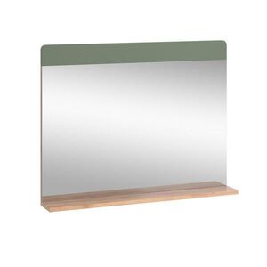 Vicco KOUPELNOVÉ ZRCADLO Izan Zelený/zlatý dub 80.1 x 62 cm s Aböage obraz