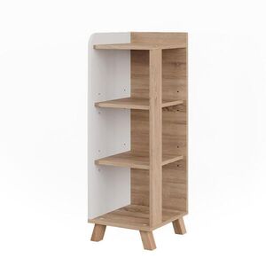 Vicco MIDI SKŘÍŇKA Karen Sonoma/bílá 30 x 90 cm se 4 policemi obraz