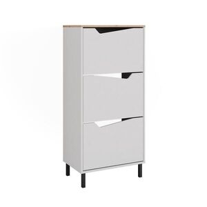 Vicco BOTNÍK NA BOTY Marelle Bílá/Artisan 60 x 129.5 cm se 3 přihrádkami obraz