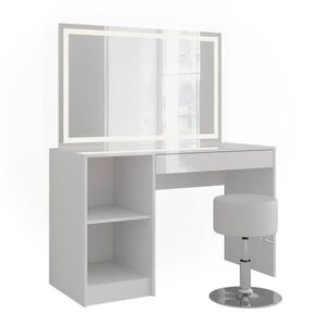 Vicco TOALETNÍ STOLEK Sherry Bílá/bílý vysoký lesk 119.8 cm 6 dílů obraz