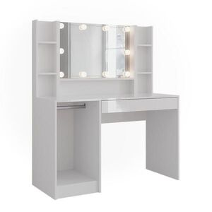 Vicco TOALETNÍ STOLEK Sherry Bílá/bílý vysoký lesk 119.8 cm 4 díly obraz