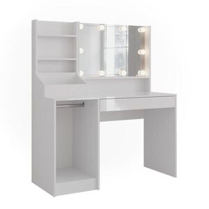 Vicco TOALETNÍ STOLEK Sherry Bílá/bílý vysoký lesk 119.8 cm 4 díly obraz