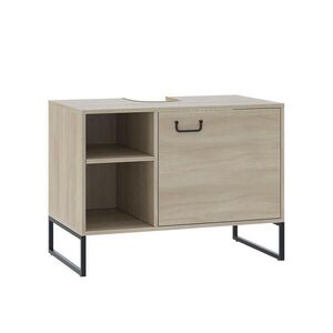 Vicco TOALETNÍ SKŘÍŇKA PRO UMYVADLO Vionna Dub/černá 80 x 60 cm se 2 otevřenými přihrádkami obraz