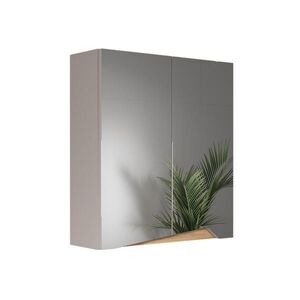 Vicco KOUPELNOVÁ ZRCADLOVÁ SKŘÍŇKA Marelle Greige 60 x 67 cm s výškově nastavitelnou policí obraz