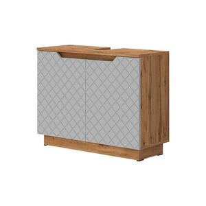 Vicco ZÁKLADNÍ SKŘÍŇKA POD UMYVADLO Lotta Šedá 79.6 x 62.1 cm se 2 dveřmi obraz