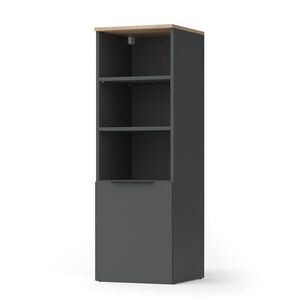 Vicco UNIVERZÁLNÍ SKŘÍŇ Wido Anthracite/Sonoma 40.2 x 120 cm s dveřmi obraz