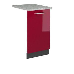 Vicco ČELNÍ PANEL MYČKY R-Line Červená vysoký lesk 45 cm s pracovní deskou obraz
