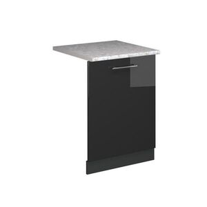 Vicco ČELNÍ PANEL MYČKY Fame-Line Antracitový vysoký lesk 60 cm s pracovní deskou obraz