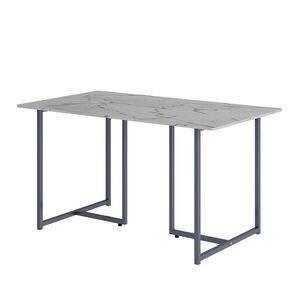 Vicco JÍDELNÍ STŮL Merido Šedá/mramorově bílá 140 x 80 cm obraz