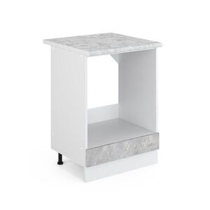 Vicco UNIVERZÁLNÍ ZÁKLADNÍ JEDNOTKA R-Line Beton 60 cm s velkým výklenkem, s pracovní deskou obraz