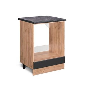 Vicco SKŘÍŇKA NA VESTAVĚNOU TROUBU R-Line Antracitový vysoký lesk 60 cm , PD Antracit obraz