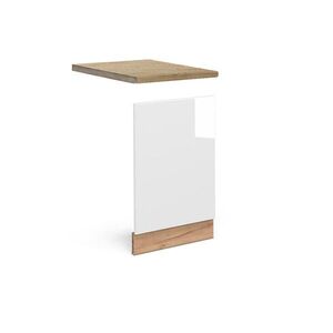 Vicco PŘEDNÍ PANEL Fame-Line Bílá vysoký lesk 45 cm , PD Dub obraz