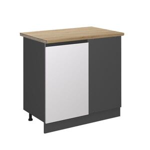 Vicco ROHOVÁ SKŘÍŇKA R-Line Bílá 86 cm , PD Dub obraz