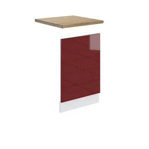 Vicco PŘEDNÍ PANEL R-Line Červená vysoký lesk 45 cm , PD Dub obraz