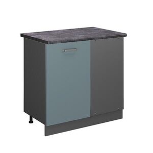 Vicco ROHOVÁ SKŘÍŇKA R-Line Modrošedá 86 cm , PD Antracit obraz