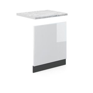 Vicco PŘEDNÍ PANEL R-Line Bílá vysoký lesk 60 cm , PD Mramor obraz