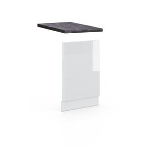 Vicco PŘEDNÍ PANEL Fame-Line Bílá vysoký lesk 45 cm , PD Antracit obraz