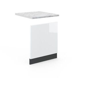 Vicco PŘEDNÍ PANEL Fame-Line Bílá vysoký lesk 60 cm , PD Mramor obraz