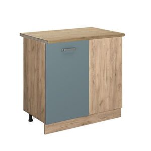 Vicco ROHOVÁ SKŘÍŇKA R-Line Modrošedá 86 cm , PD Dub obraz